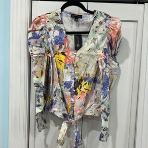 Floral Multicolor Women's Top